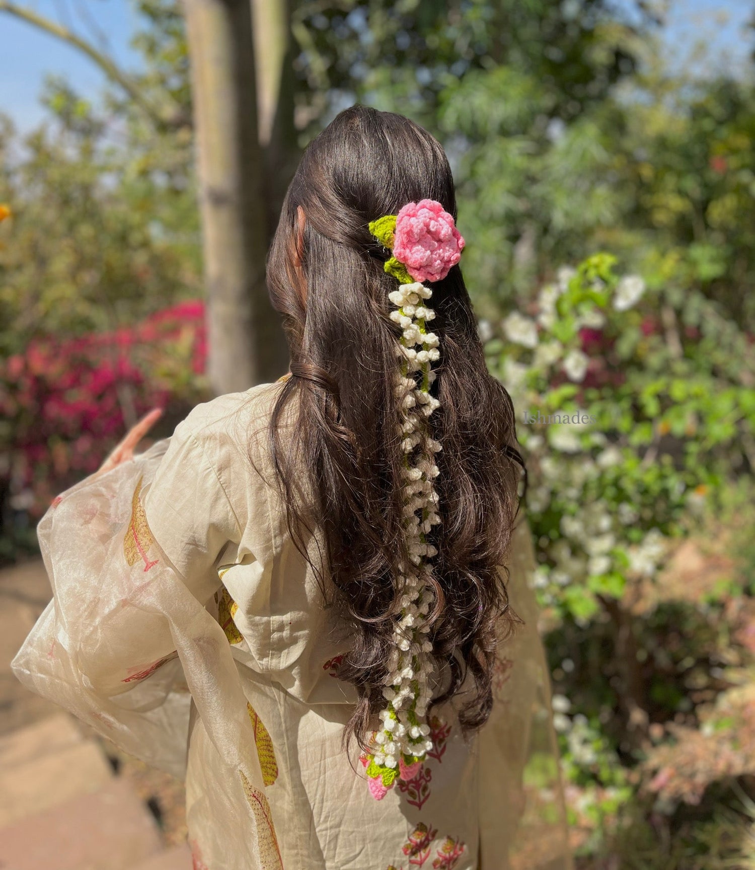 Crochet hair accessories