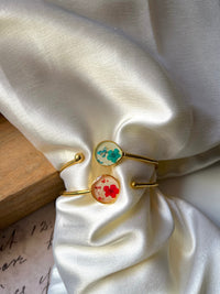 Plum & Lace Bangle Bracelet