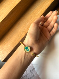 Plum & Lace Bangle Bracelet