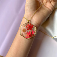 Pink field locket