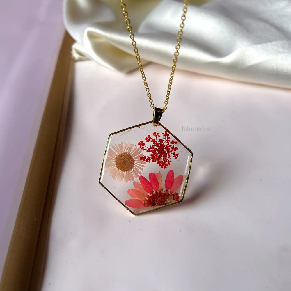 Pink field locket