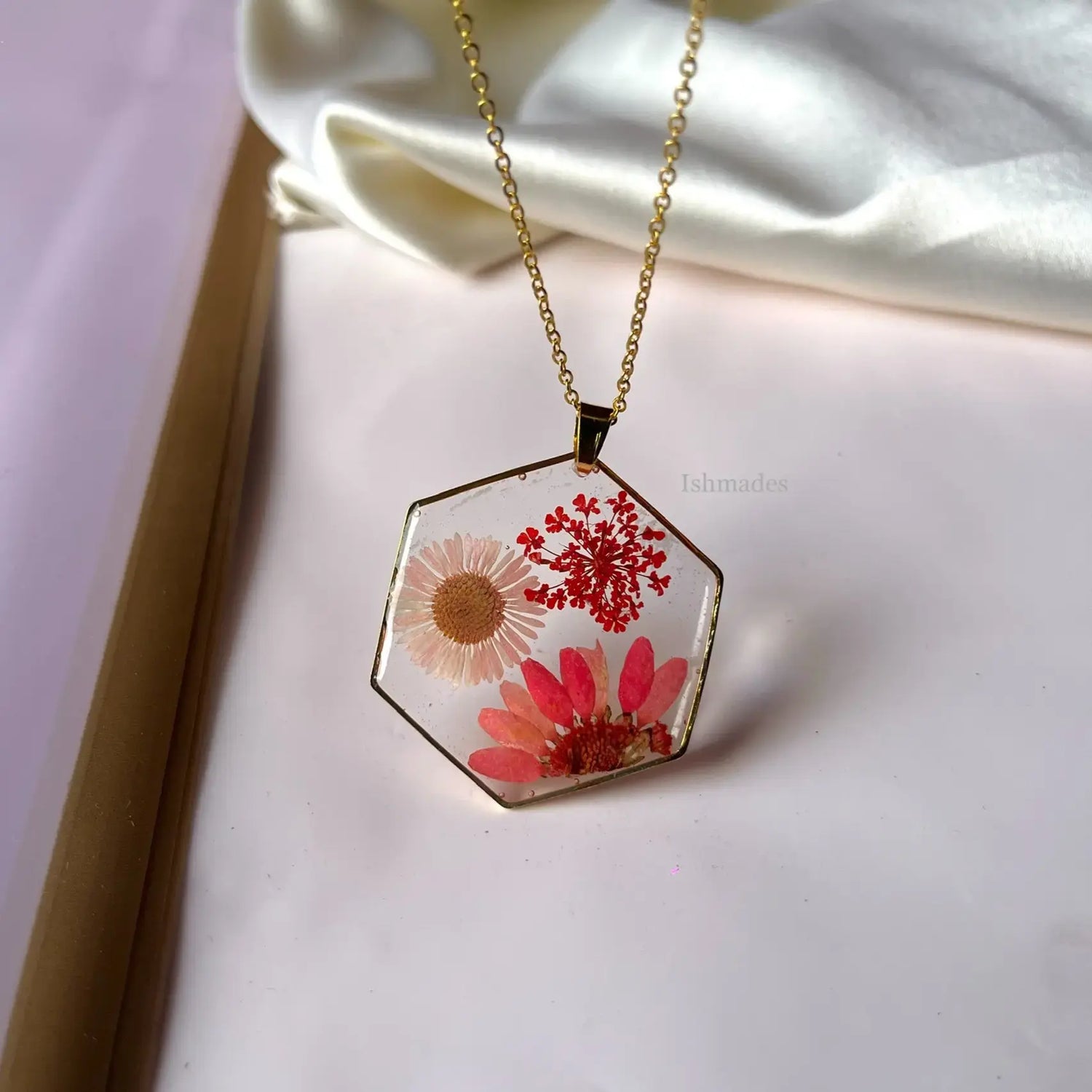 Pink field locket