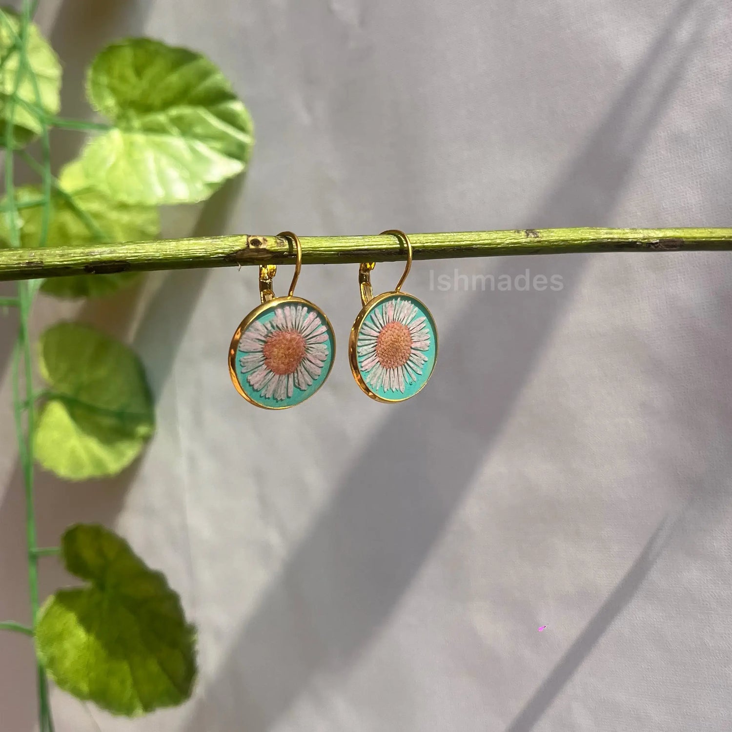 Pink sky earrings
