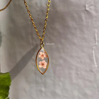 Leafy plum locket