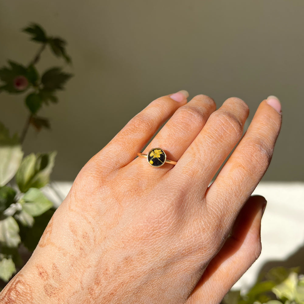 Lace petal ring