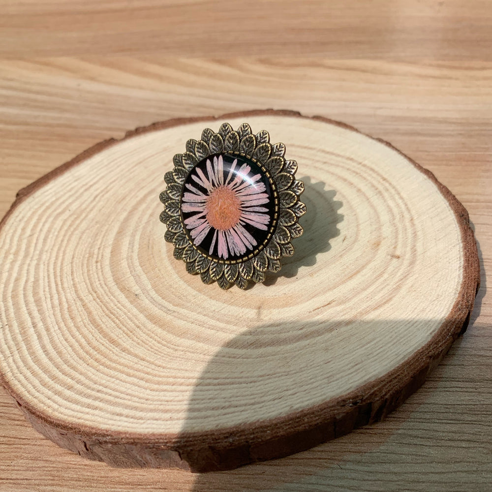 Pink Aster Vintage ring