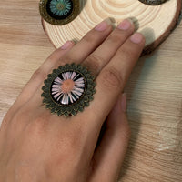 Pink Aster Vintage ring