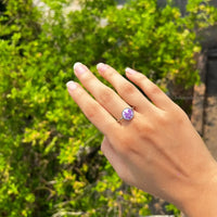 Violet veil ring