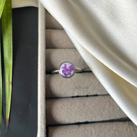 Violet veil ring