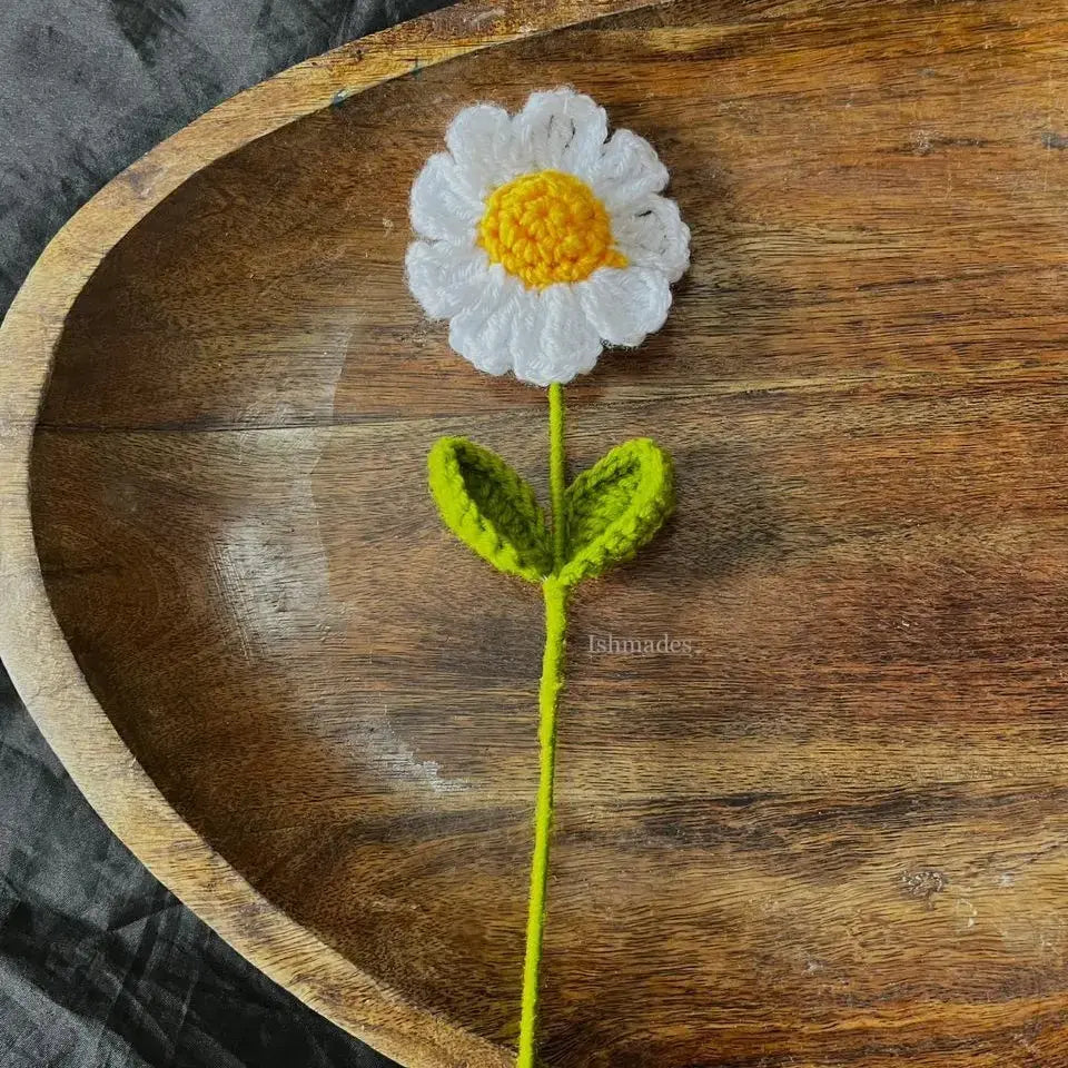 Crochet daisy stick (1)