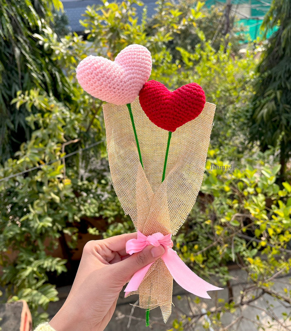 Two hearts forever bouquet