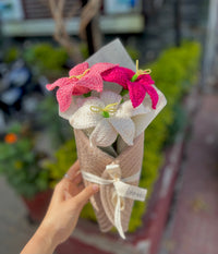 Lily cascade bouquet