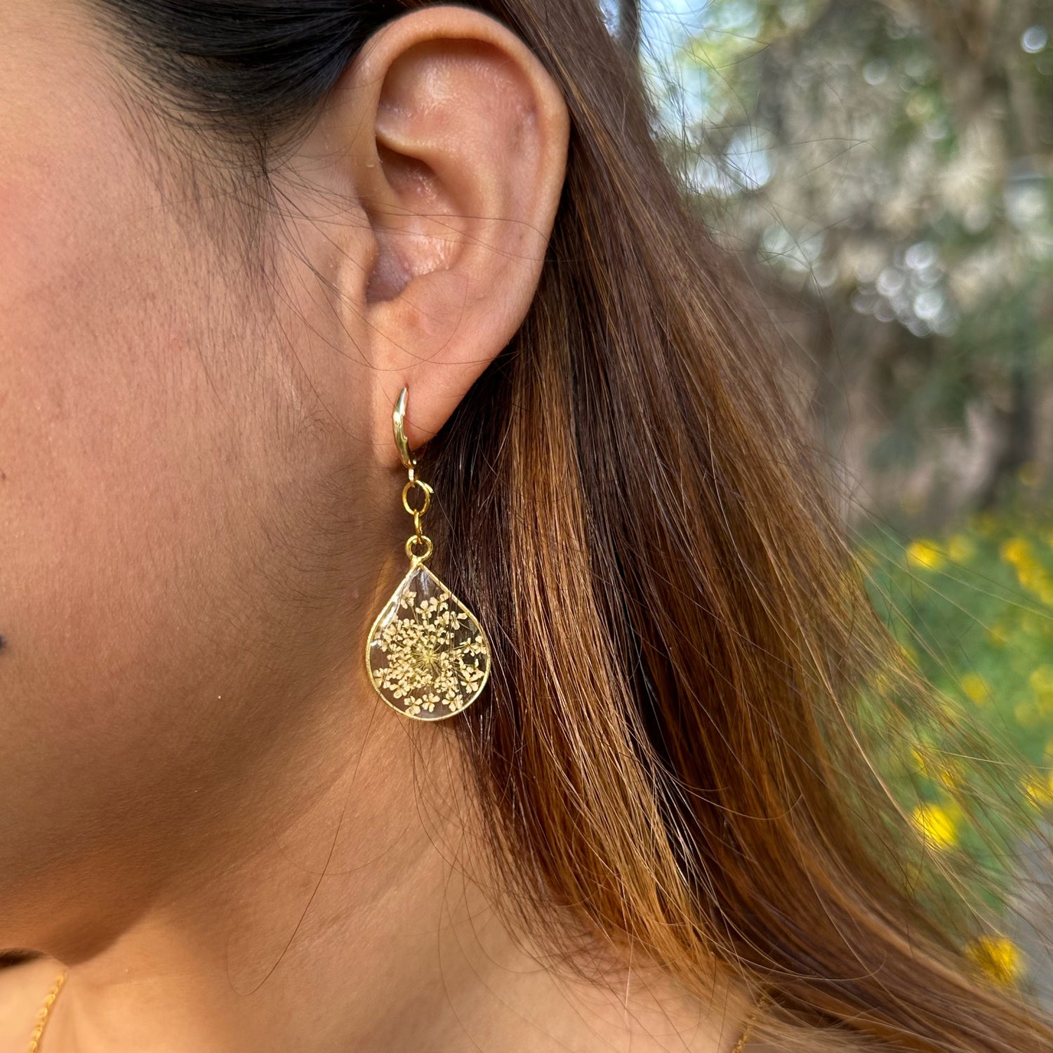 Gemma drop danglers