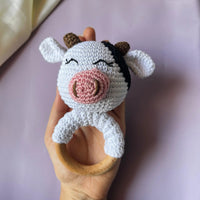 Cow teether/rattle