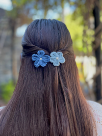 Floral crochet alligator