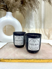 White musk soy candles (set of 2)