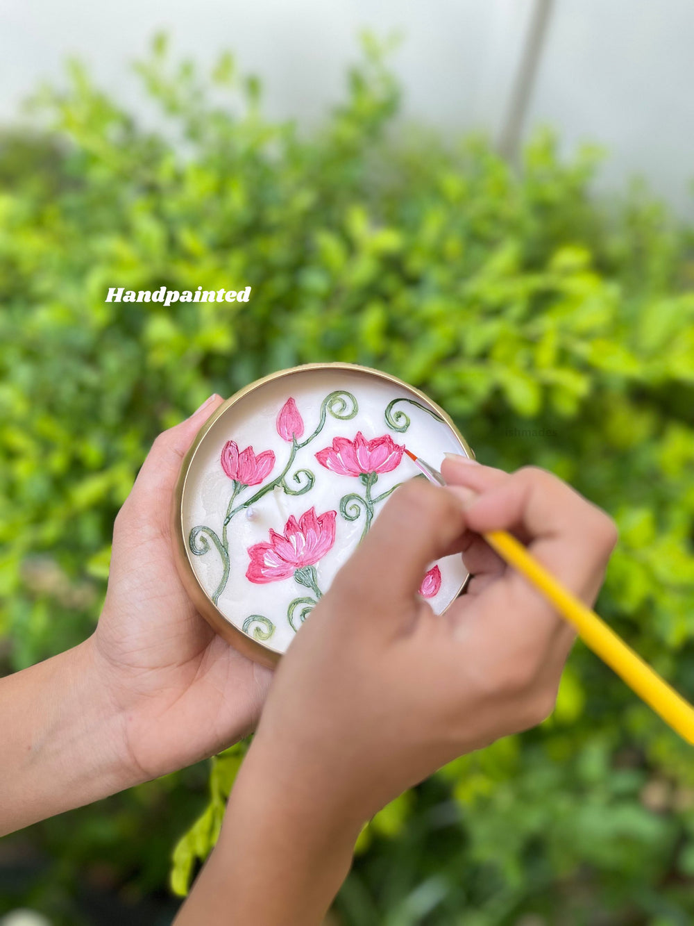 Pichwai Lotus Urli Candle