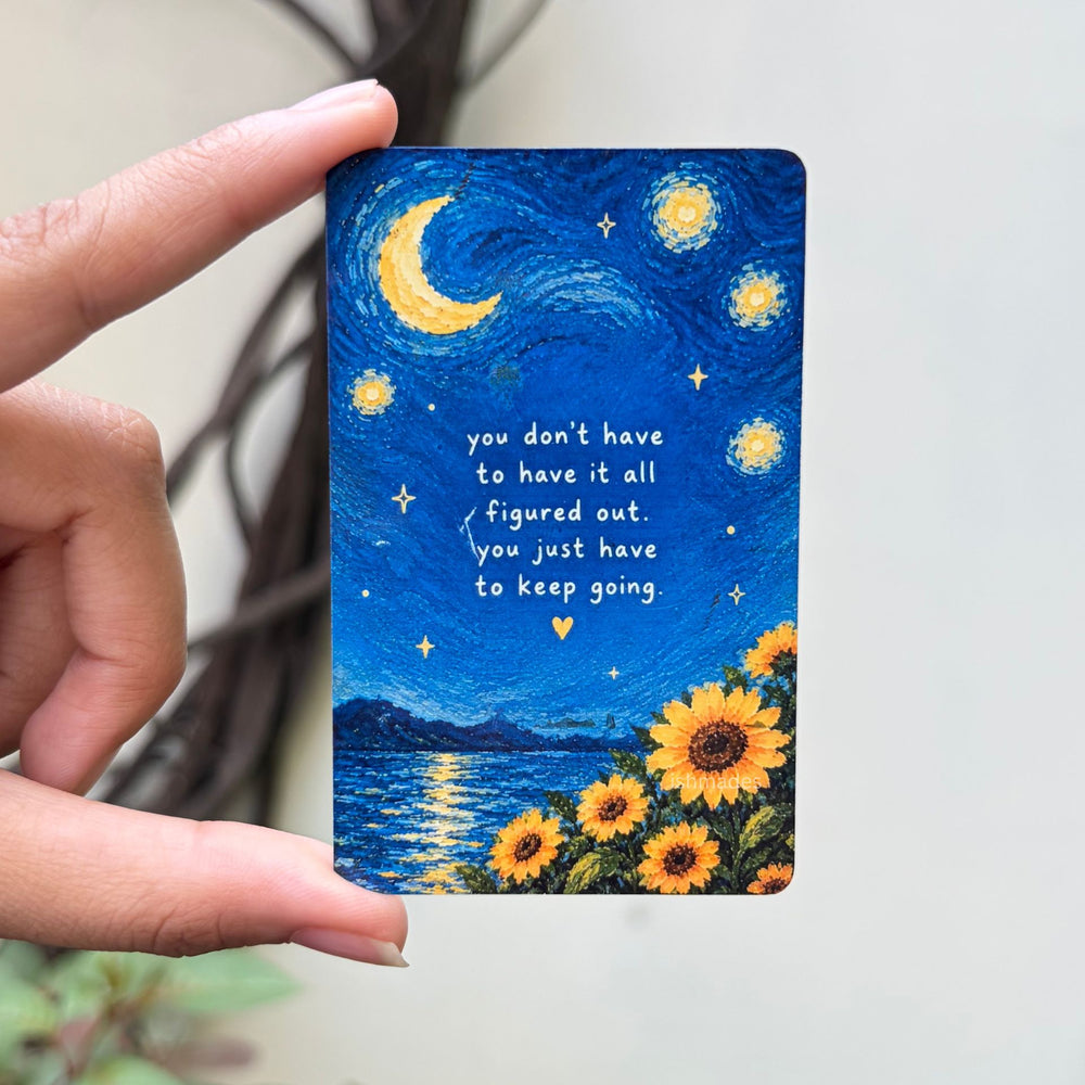 Starry Sunflower Wallet Card