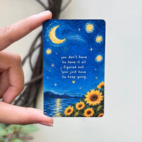 Starry Sunflower Wallet Card
