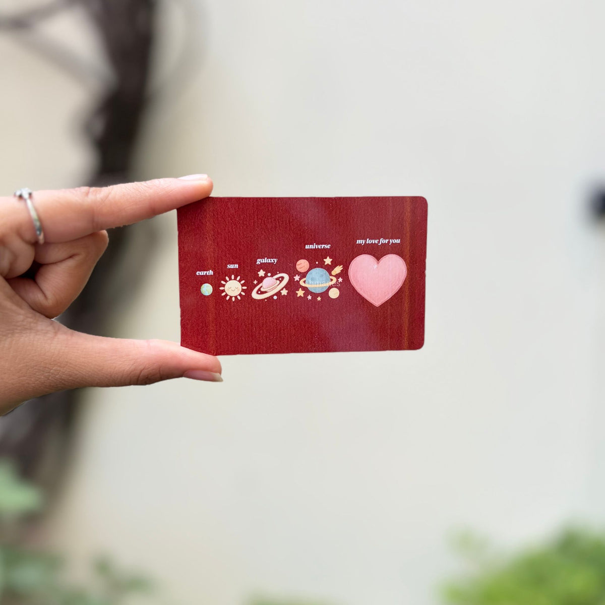 Love You to the Universe Wallet Card