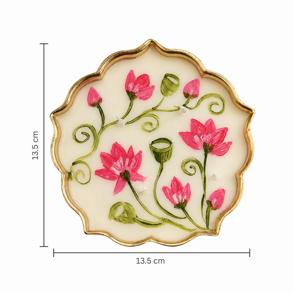 Artisanal Hand-Painted Pichwai Candle