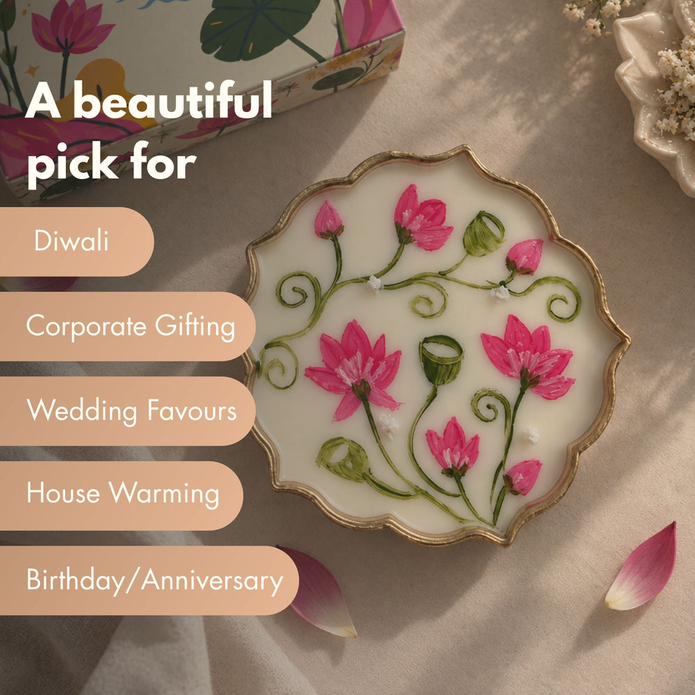 Artisanal Hand-Painted Pichwai Candle