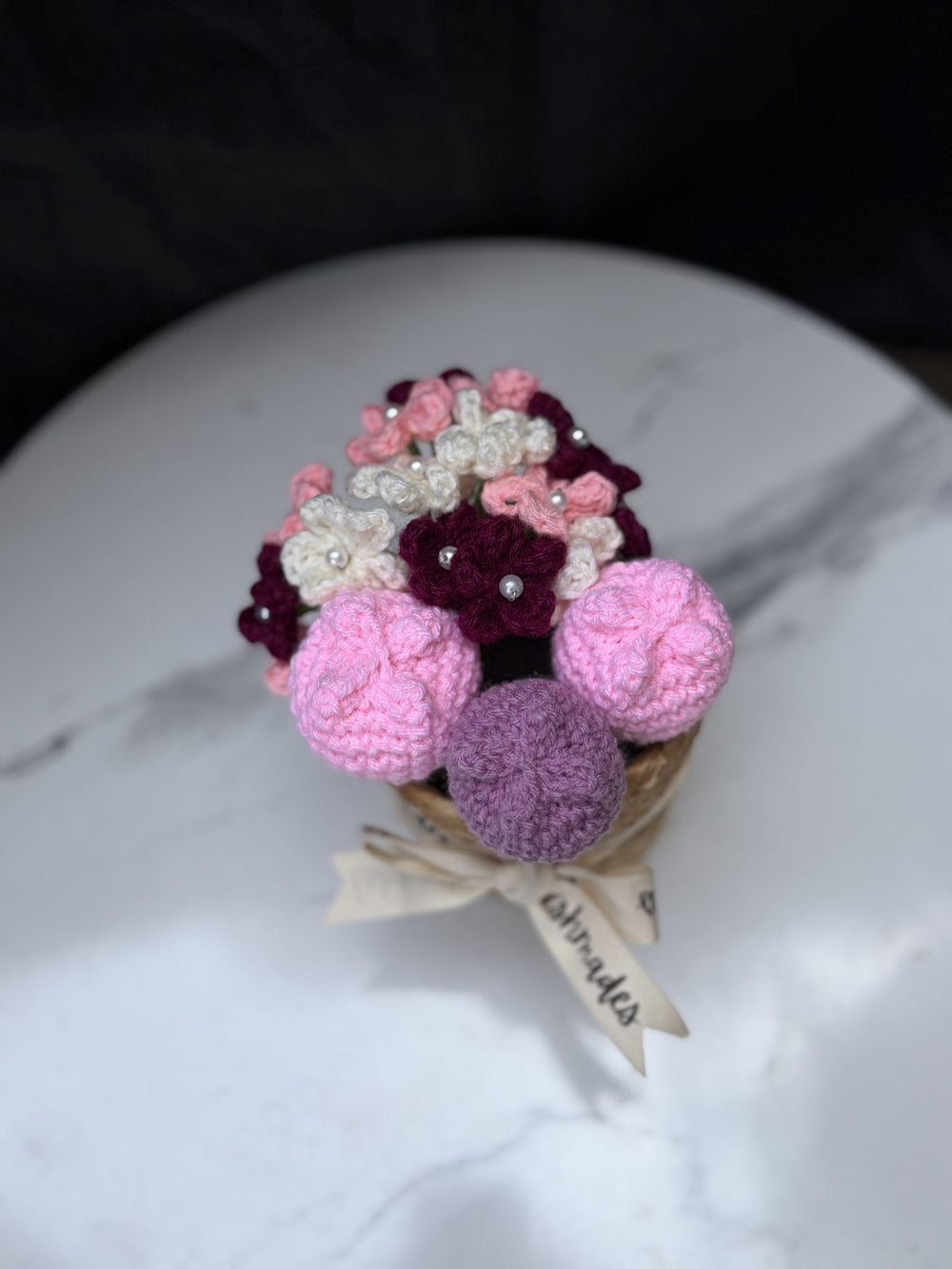 Lavender Blush Tulip Basket