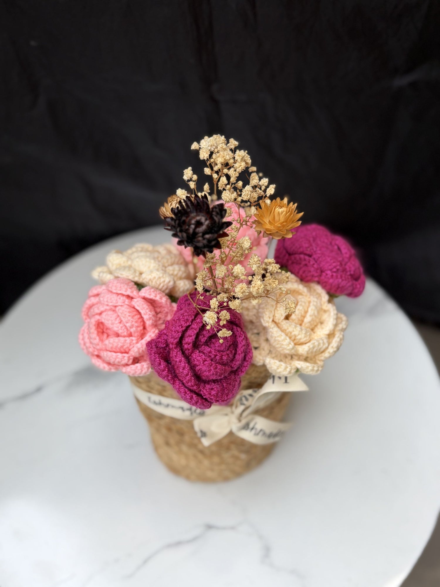 Rosé Harmony Bloom Basket