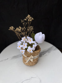 Ivory Whisper Tulip Basket