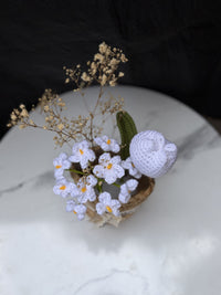 Ivory Whisper Tulip Basket